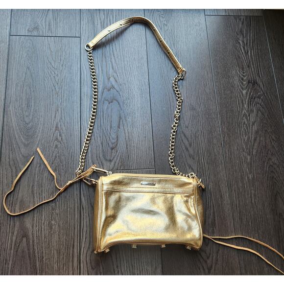 Rebecca Minkoff Gold Mini MAC Crossbody
Purse - Picture 1 of 9